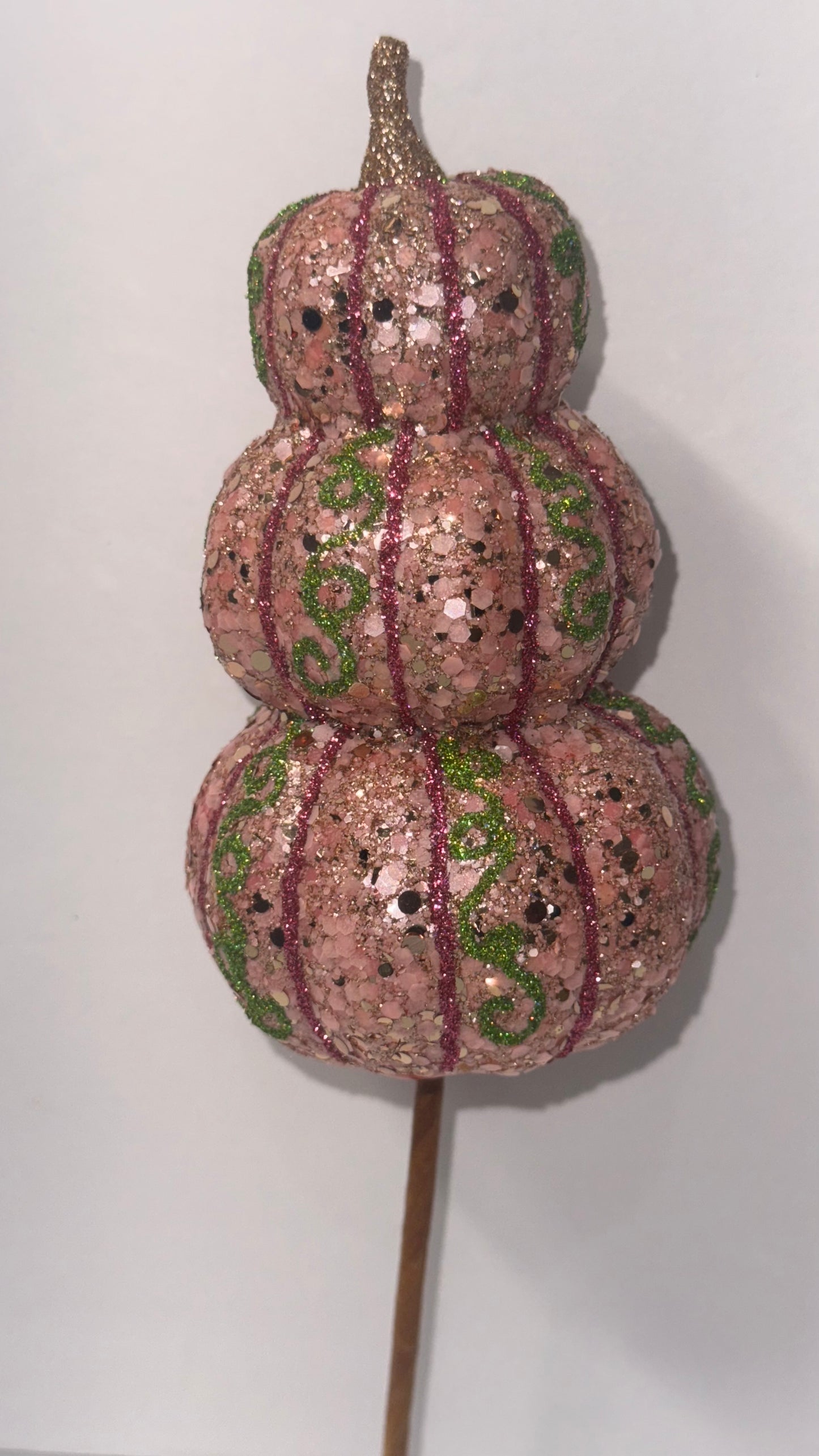 Glittered Foam pumpkins