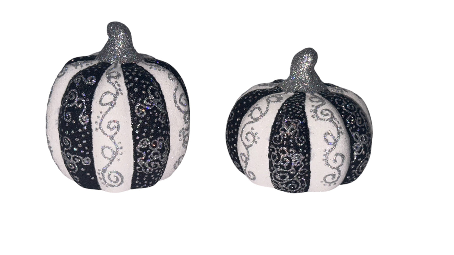 Glittered Ceramic Pumkins