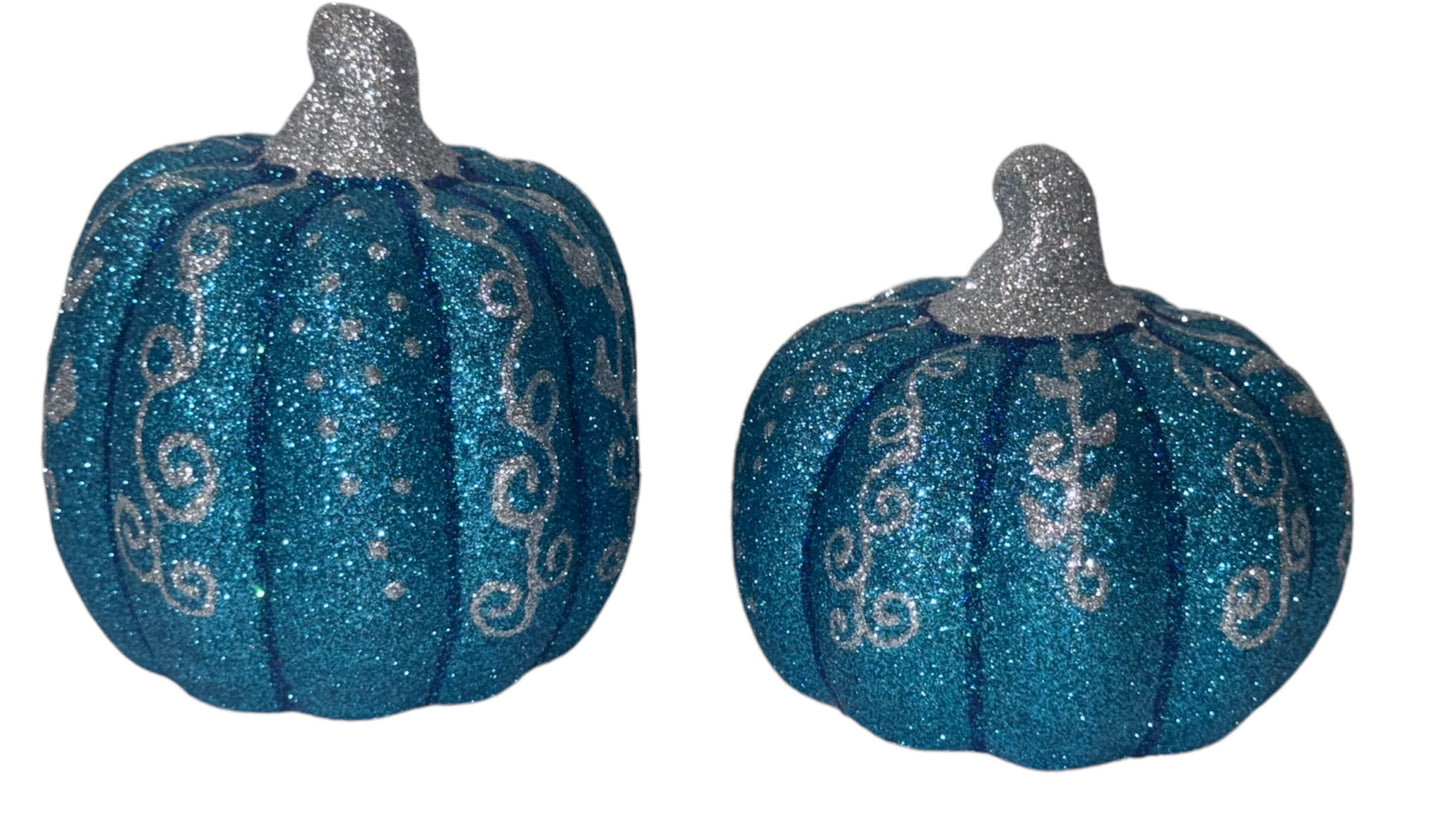 Glittered Ceramic Pumkins