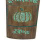 PUMPKIN COFFEE GLITTER SIGN