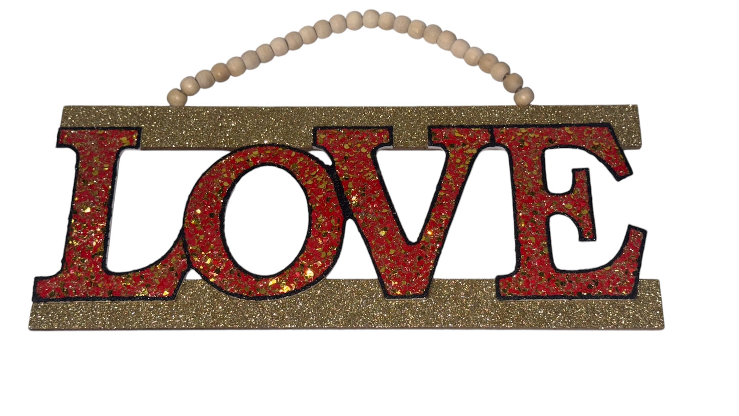 Hand Glittered Signs