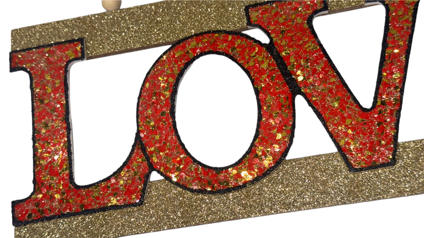 Hand Glittered Signs